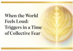 Text: When the World Feels Loud.